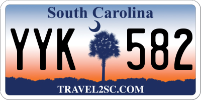 SC license plate YYK582