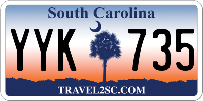 SC license plate YYK735