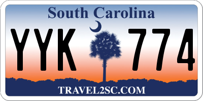 SC license plate YYK774