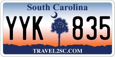 SC license plate YYK835