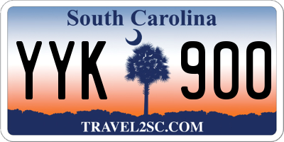 SC license plate YYK900