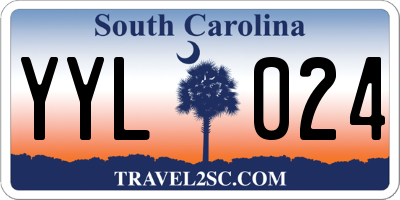 SC license plate YYL024