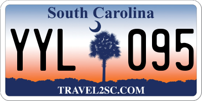 SC license plate YYL095
