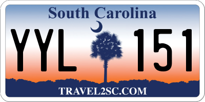 SC license plate YYL151