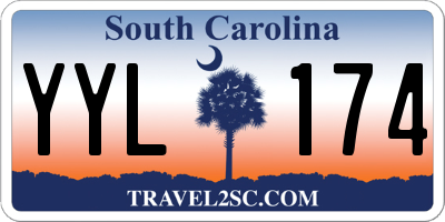SC license plate YYL174