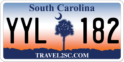 SC license plate YYL182