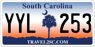 SC license plate YYL253