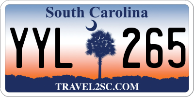 SC license plate YYL265
