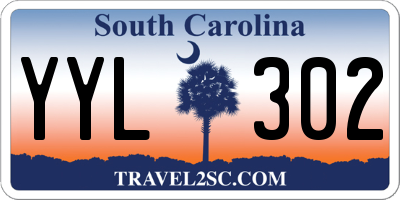 SC license plate YYL302
