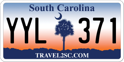 SC license plate YYL371