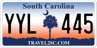 SC license plate YYL445