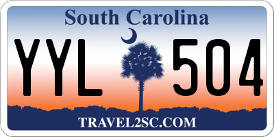 SC license plate YYL504