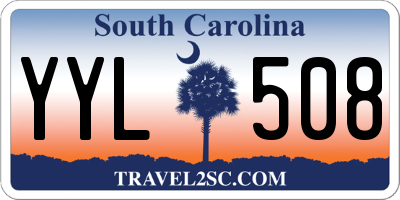 SC license plate YYL508