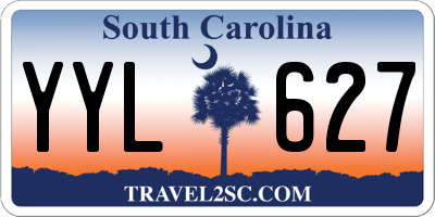 SC license plate YYL627