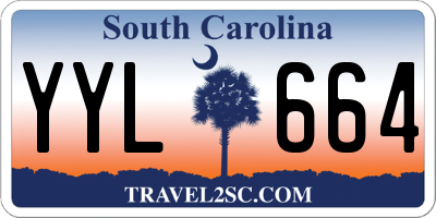 SC license plate YYL664