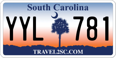 SC license plate YYL781