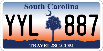 SC license plate YYL887