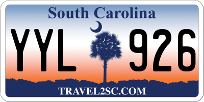 SC license plate YYL926