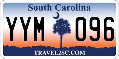 SC license plate YYM096