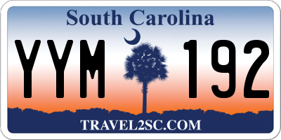 SC license plate YYM192