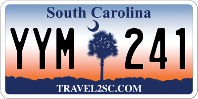 SC license plate YYM241