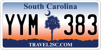 SC license plate YYM383