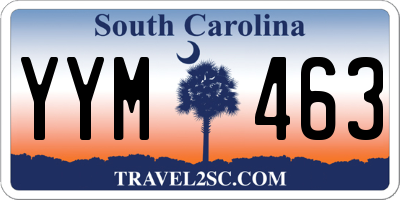 SC license plate YYM463