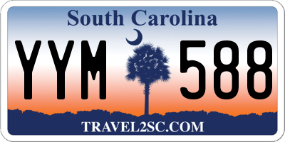 SC license plate YYM588