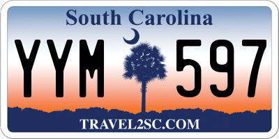 SC license plate YYM597