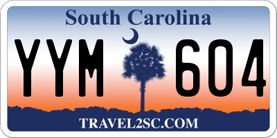 SC license plate YYM604