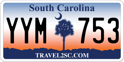 SC license plate YYM753