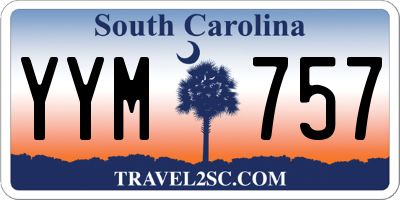 SC license plate YYM757