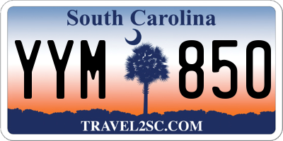 SC license plate YYM850