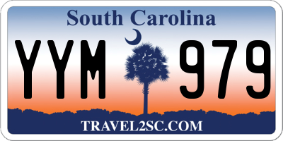 SC license plate YYM979