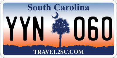 SC license plate YYN060