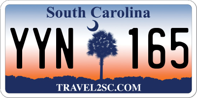 SC license plate YYN165