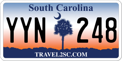 SC license plate YYN248