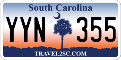 SC license plate YYN355