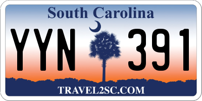 SC license plate YYN391