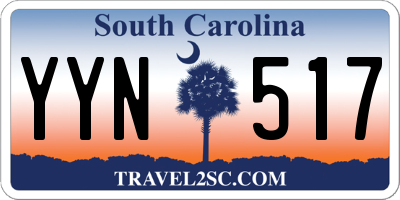 SC license plate YYN517