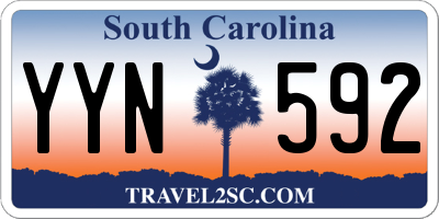 SC license plate YYN592