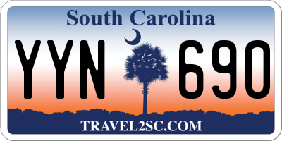 SC license plate YYN690