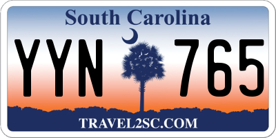 SC license plate YYN765