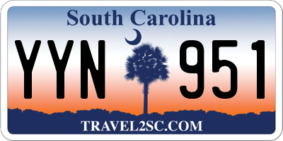 SC license plate YYN951