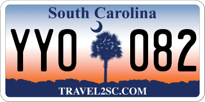 SC license plate YYO082