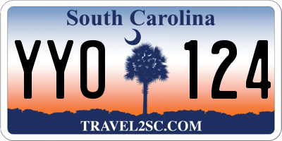 SC license plate YYO124