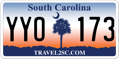 SC license plate YYO173