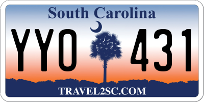 SC license plate YYO431