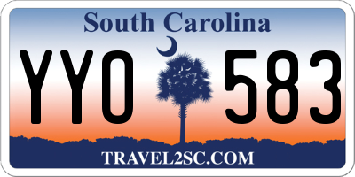 SC license plate YYO583