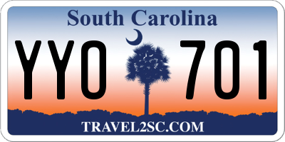 SC license plate YYO701